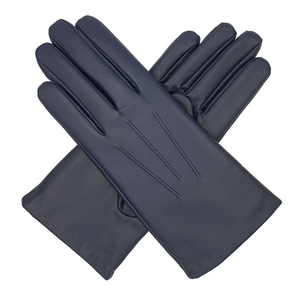 Zoe. Womens Warm Lined Leather Gloves, 1 of 9