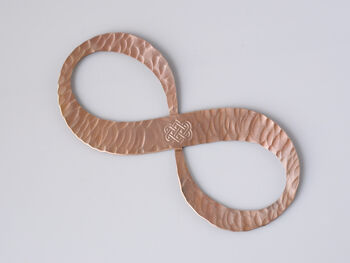 7th Anniversary Gift Copper Infinity Sculpture, 9 of 12