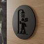 Shower Room Door Sign With Raised Design, thumbnail 1 of 6