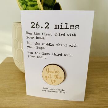 Personalised Marathon Good Luck Greetings Card, 3 of 5