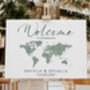 Wedding Welcome Sign Where In The World, thumbnail 2 of 7