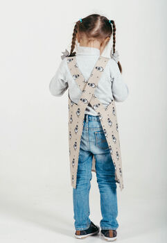 Kids Rainbow Apron | No Ties Cotton Pinafore, 11 of 12