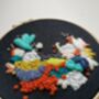 Navy And Orange Embroidery Kit, thumbnail 3 of 3