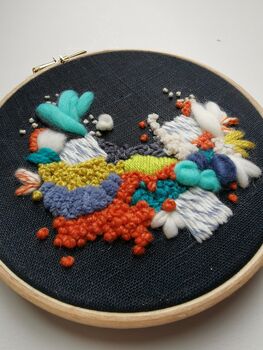 Navy And Orange Embroidery Kit, 3 of 3