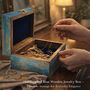 Blue Tree Of Life Engraved Wooden Keepsake Box, thumbnail 8 of 12