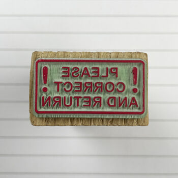 Teacher Stamp 'Please Correct And Return', 4 of 5