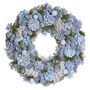 Frosted Blueberry Blooms Christmas Wreath, thumbnail 2 of 6