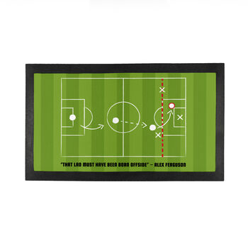 Personalised Offside Rule Bar Mat, 3 of 3