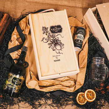Personalised Limited Edition Kraken Rum Gift Set, 2 of 3
