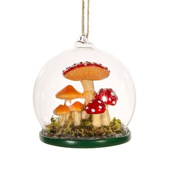 Forest Mushrooms Dome Bauble, 2 of 2