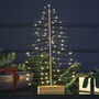 Light Up Wire Christmas Tree Decoration, thumbnail 1 of 3