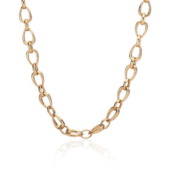 Egerton Gold Plated Raindrop Link Necklace, 3 of 4