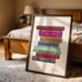 Manchester Book Stack Art Print, thumbnail 2 of 6