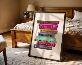 Manchester Book Stack Art Print, 2 of 6