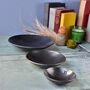 11th Anniversary Gift Set Of Three Pressed Steel Bowls, thumbnail 3 of 9