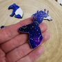Wooden Cosmic Stag Pin, thumbnail 4 of 4