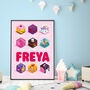 Block Happy Personalised Child Emotions Print, thumbnail 1 of 4