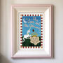 The Lion And The Unicorn Vintage Nursery Print, thumbnail 1 of 10