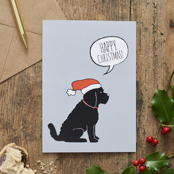 Black Cockapoo / Labradoodle Organic Cotton Tea Towel, 9 of 11