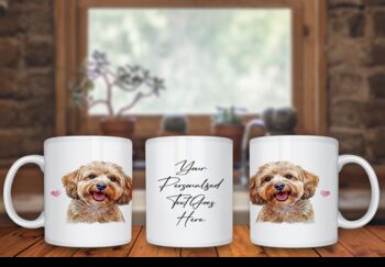 Personalised Cockapoo Dog Hearts Pet Gift Mug, 2 of 2