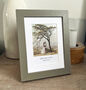 Personalised Wooden Photo Gift Print Framed In Taupe, thumbnail 1 of 7