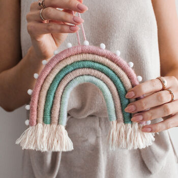 Make Your Own Misty Macrame Rainbow Craft Kit, 4 of 11
