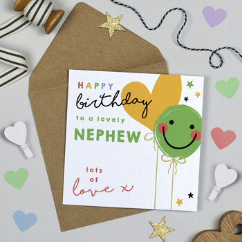 Smiley Balloon Birthday Niece Card, 2 of 2