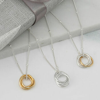 Dainty Russian Rings Necklace, 3 of 7