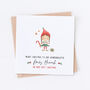 Personalised Elf Boy Baby's First Christmas Card, thumbnail 2 of 2