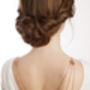 Bridal Back Drape Necklace In Rose Gold, thumbnail 2 of 4