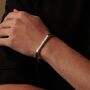 Silver Open Cuff Bangle, Engraved Bracelets For Men And Women, thumbnail 2 of 10