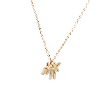 14 K Balloon Poodle Necklace, 6 of 6