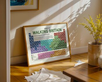 Walking Britain Periodic Table Art Print, 11 of 12