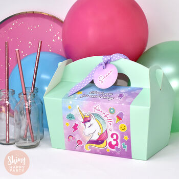 Personalised Unicorn Party Gift Box, 2 of 4
