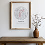 Monza F1 Print, Formula One Track Circuit Poster, thumbnail 1 of 3