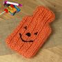 Pumpkin Mini Hot Water Bottle And Cover, thumbnail 1 of 3