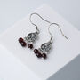 Sterling Silver Beaded Dreamcatcher Dangle Earrings, thumbnail 3 of 5