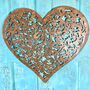 Rusted Heart Wall Hanging Low Stock, thumbnail 3 of 3