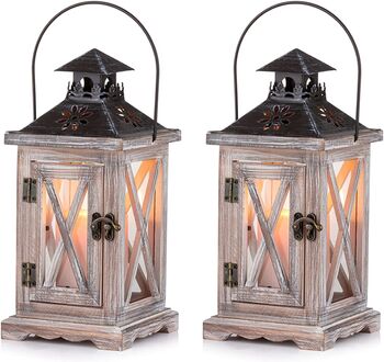 Two Vintage Decorative Lantern Candle Holder, 5 of 9