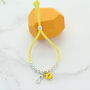 Kids Personalised Enamel Charm Suede Slider Bracelet, thumbnail 3 of 11