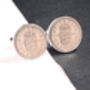 1955 70th Birthday One Shilling Coin Cufflinks, thumbnail 1 of 3