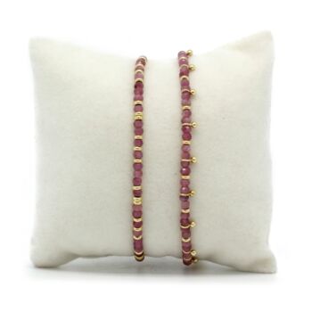 Serenity Pink Purple Tone Bracelet Stacks, 8 of 10