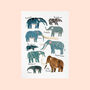 Prehistoric Elephants Print, thumbnail 3 of 10