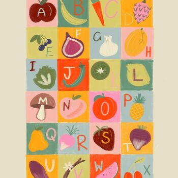 Fruit And Veggie Alphabet, 2 of 2