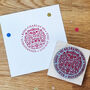 Coronation King Charles Crest Logo Rubber Stamp, thumbnail 2 of 4