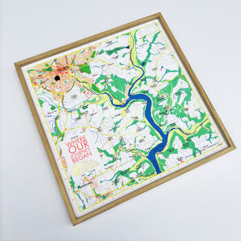 Personalised Map Print Of Where You Live Or Somewhere Special, 3 of 12