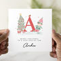 Personalised Red Letter Son Christmas Card, thumbnail 1 of 3