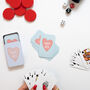 Personalised Love Heart Playing Cards In A Tin, thumbnail 1 of 7