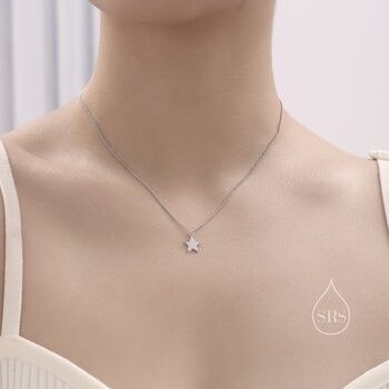 Minimalist Star Pendant Necklace, 4 of 10