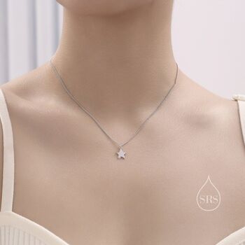 Minimalist Star Pendant Necklace, 4 of 11